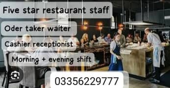 restauarant staff required in lahore