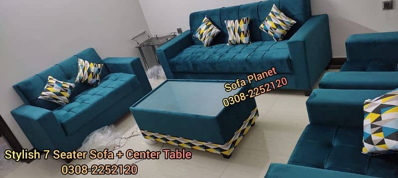 Sofa set 5 seater with 5 cushion free big sale till 10th September2024 1