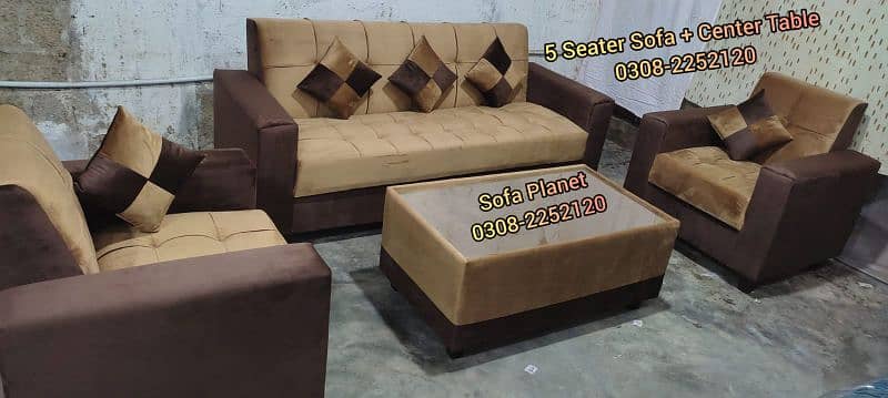 Sofa set 5 seater with 5 cushion free big sale till 10th September2024 3