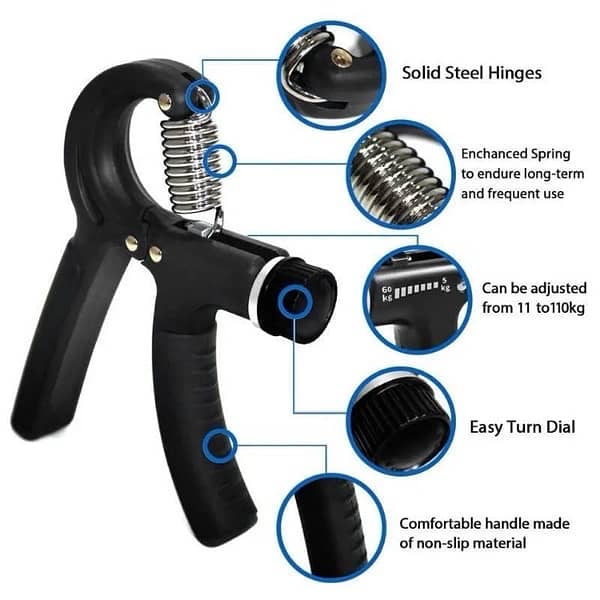 Adjustable Rubber Hand Gripper 1