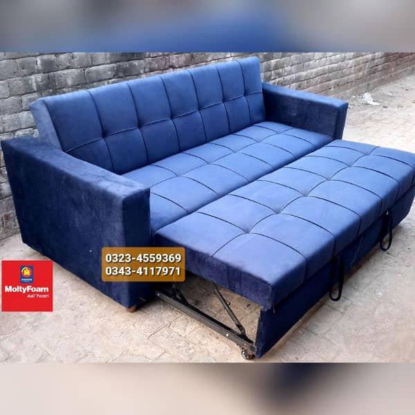 Molty double bed sofa cum bed/dining table/stool/Lshape sofa/chair 8