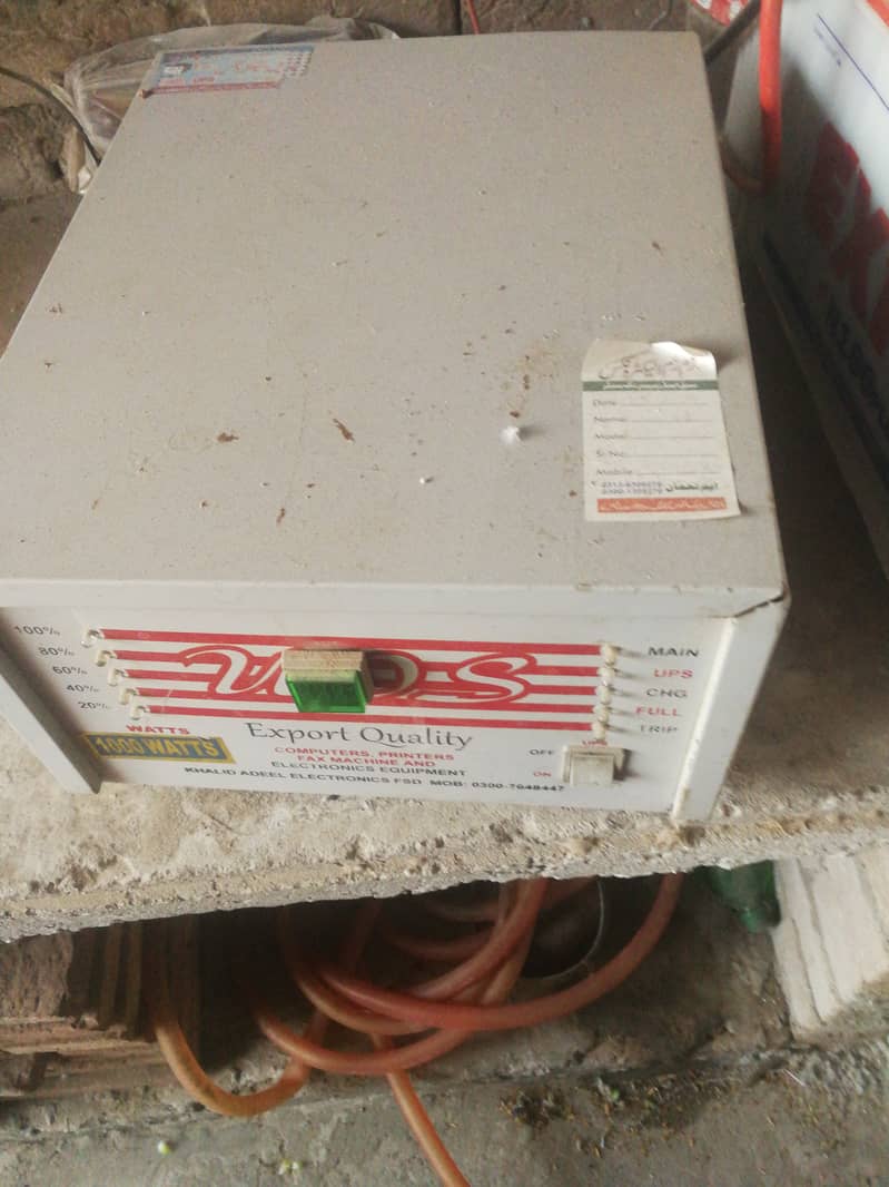 ups 1000 watt ,good condition, 1 year used 1