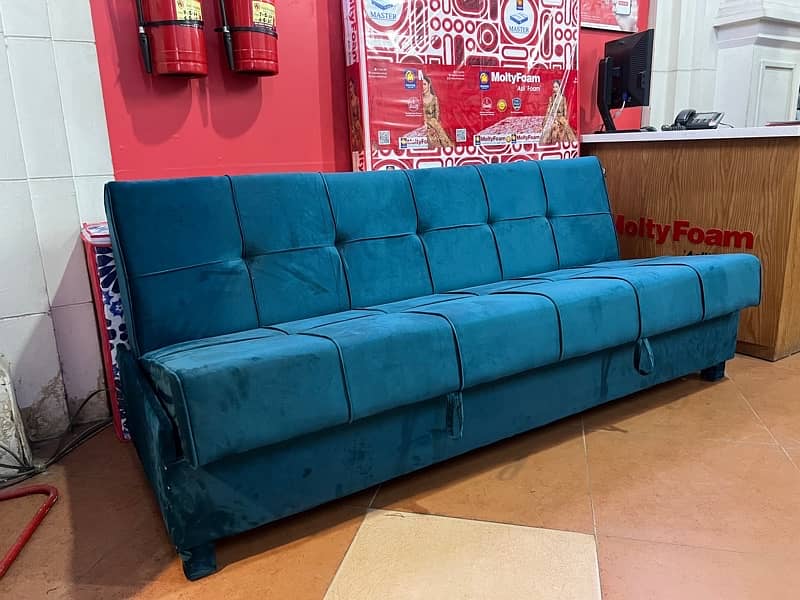 Sofa cum bed (2in1)(sofa +bed)(Molty foam)(10 years warranty ) 5