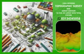 TOPO SURVEY LAYOUT ALL KIND OF SURVEY WORK WE ARE PERFORM AND CIVIL 3D