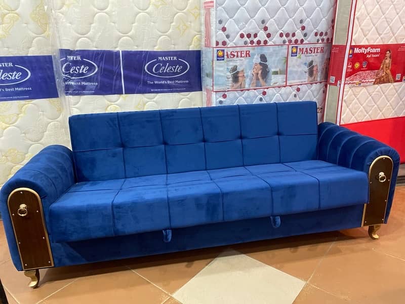 Sofa cum bed (2in1)(sofa +bed)(Molty foam)(10 years warranty ) 16