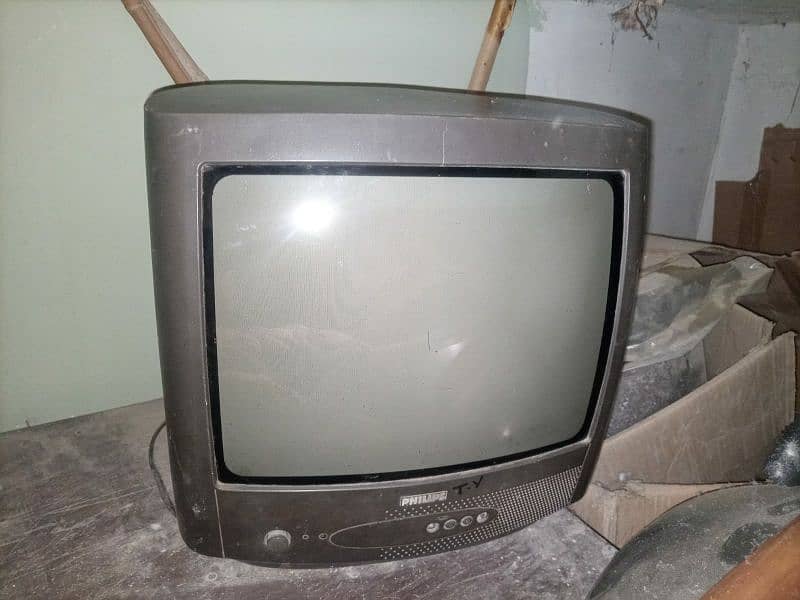 Philips 14 inches TV & Echoilnk Receiver & Dish 0