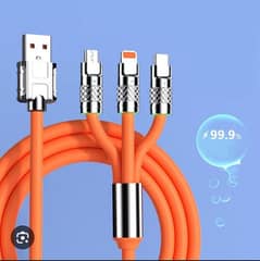 3 in 1 data cabel fast charging supported 0