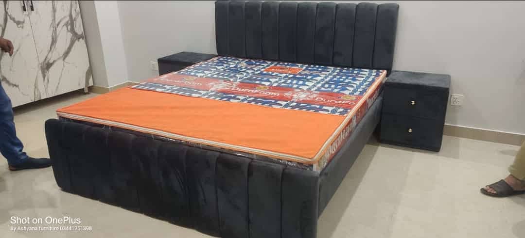 King size bed |only bed 32k  | wooden bed set | 03305746921 8