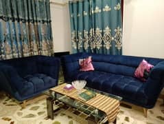 7 seater sofa set Dark blue color