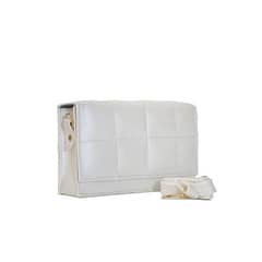 bagx- madrid faux leather crossbody Bag white