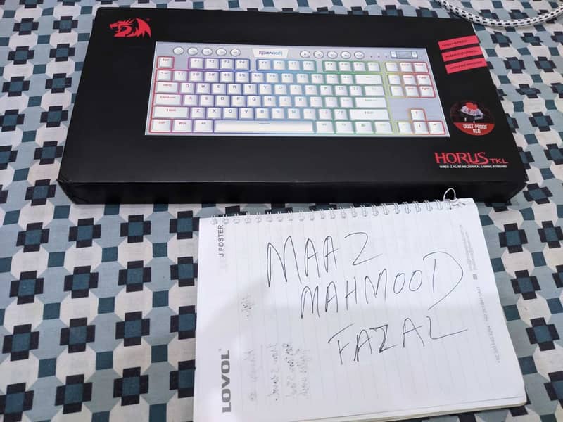 REDRAGON K621 HORUS TKL White Wireless RGB Mechanical Keyboard 6