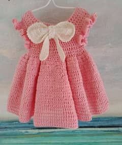 Crochet Baby Girl Frock. Hand made on order