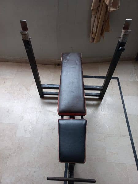 GYM BENCH + BICEP TRICEP ROD 1