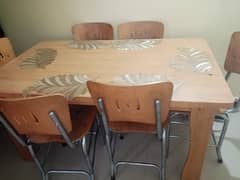 6 SEATER STILISH DINING TABLE WITH CHAIR 0