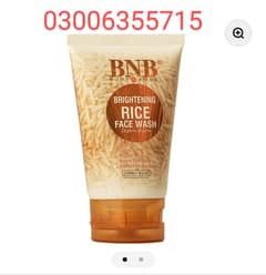 BNB rice face wash come on WhatsApp