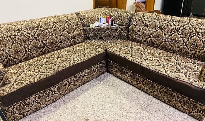 LShaped Sofa set with center table 0