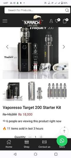 Vape Vapresso Target 200.