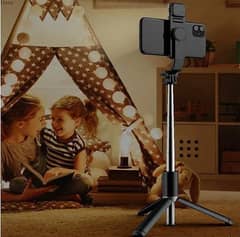 Selfie Stick with LED Light Mini Tripod Stand