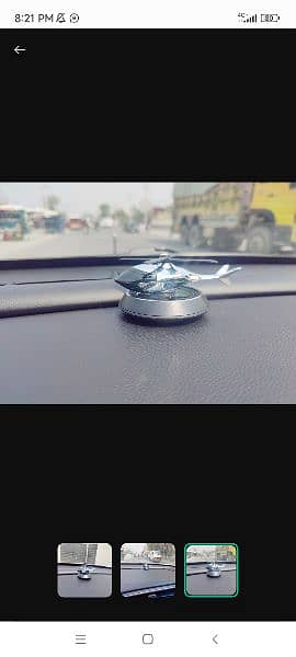 solar helicopter Air Freshener For car sliver 2