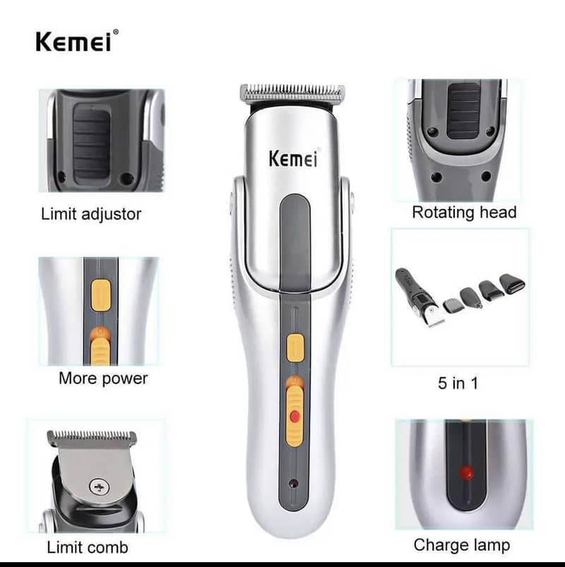 8 in 1 Trimmer Shaver Nose kEMEI ORIGNAL  NOT COPY  O344-433O726 1