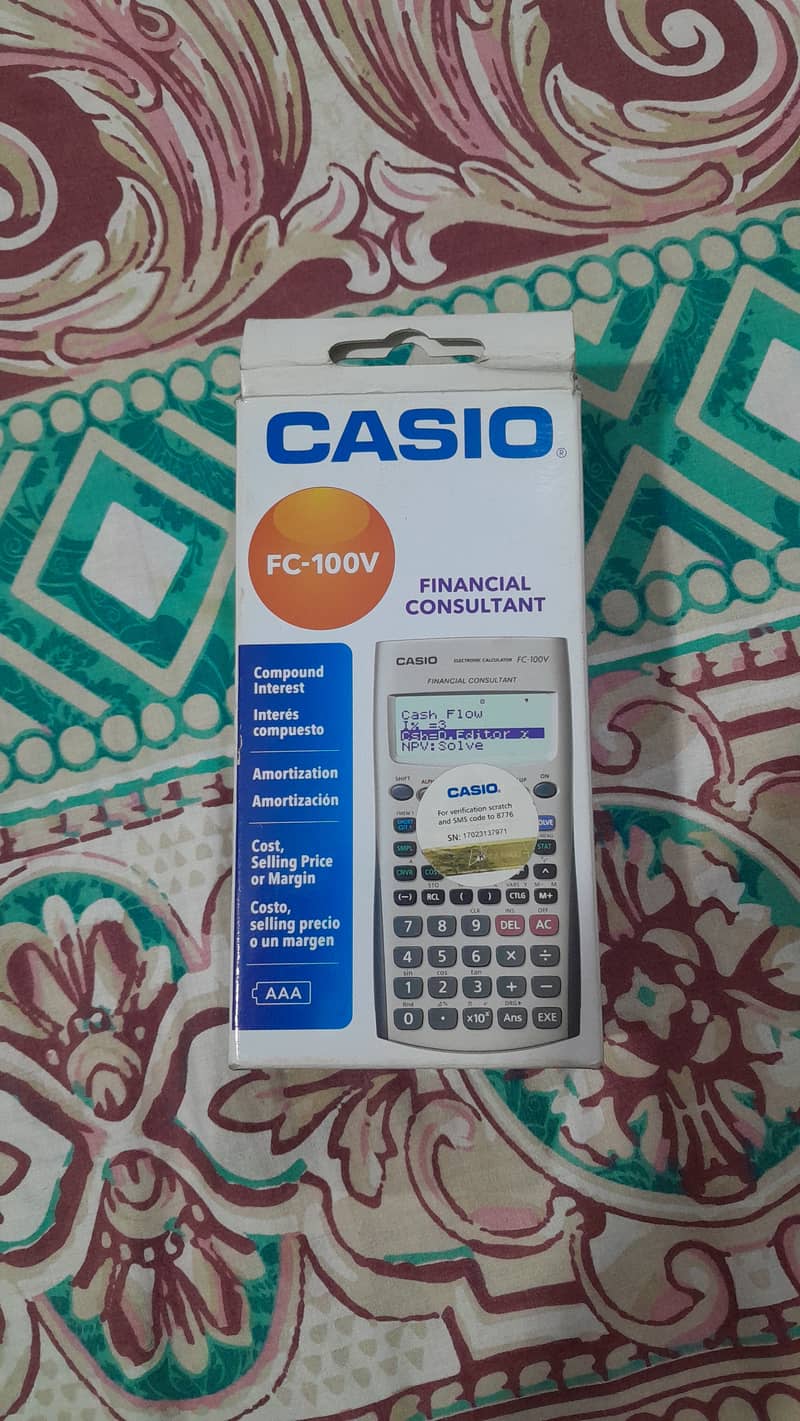 Casio financial calculator fc-100v 1