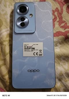 oppo reno 11f 5g 8+8gb ram 256gb rom scratch less, under warranty