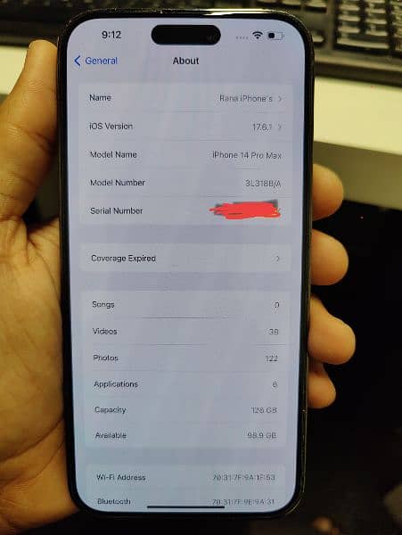 IPHONE 14 PRO MAX 128gb NON PTA purple colour 4