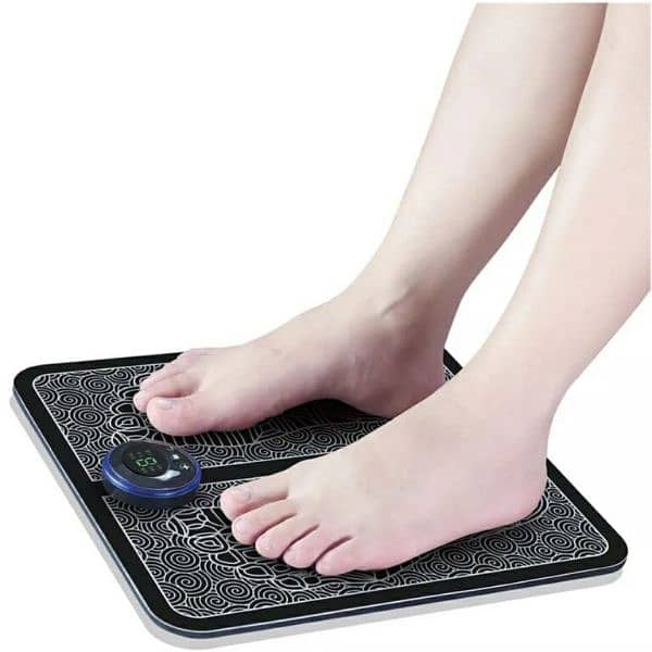 EMS Foot Massager Mat Electric + Mini Body Massager Combo Pack of 2 1