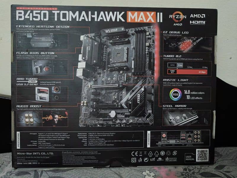 Gaming PC RYZEN 5 3600 XT WITH TOMAHAWK B450 MAX II 9