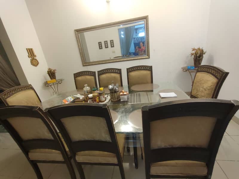 Dining Table Plus 8 Chairs 2