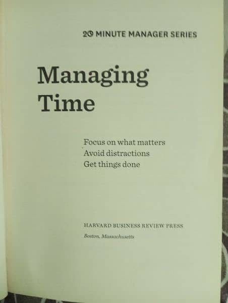 Managing time book | how to manage time 1