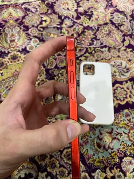 red iPhone 12 / 128gb /  sim working /80%health 10 by 10 ok 3