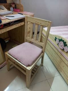 Queen bed set,side tables,dressing,reading,chair with mattress