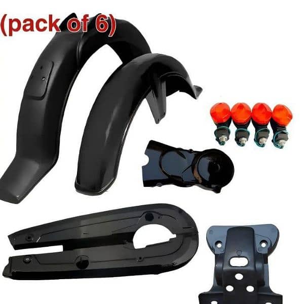 Back Mudguard,Front Mudguard,4 Indicators,Magnet Tapa Back Light Stand 0