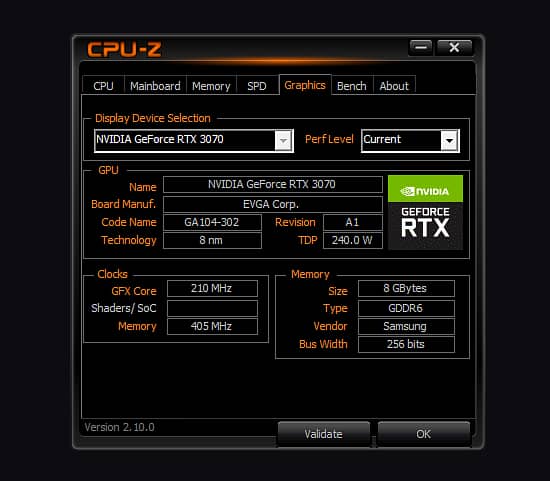 EVGA RTX 3070 XC3 4