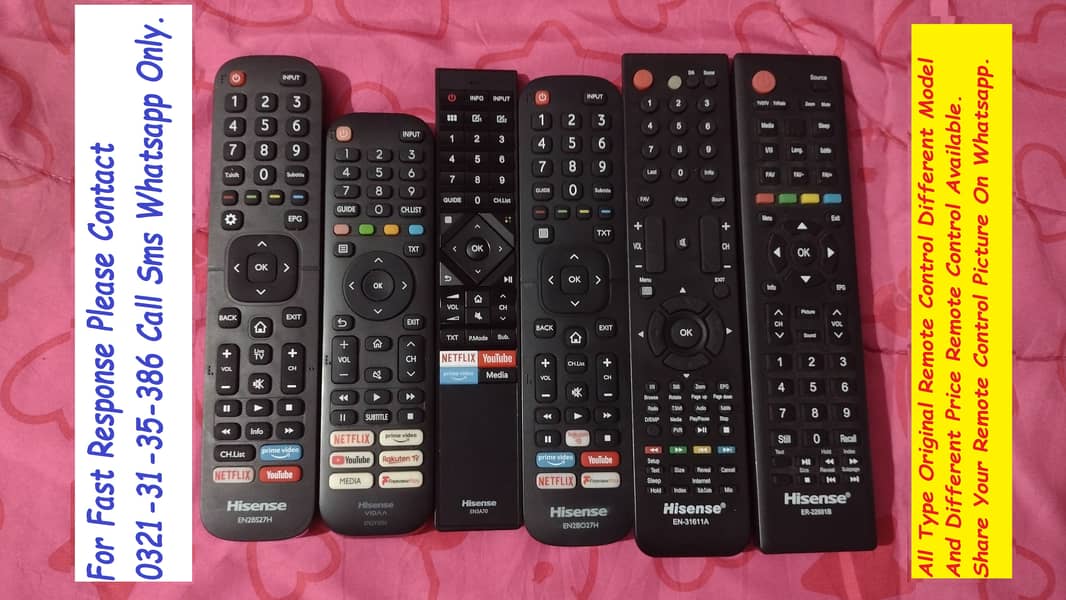 lg tcl hisenes original remote control 1