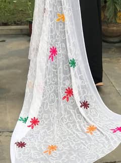 Chiffon embroidery dupatta