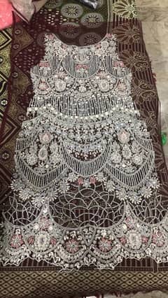 net 3 pices dress full havey jewellery work