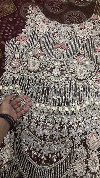 net 3 pices dress full havey jewellery work 2