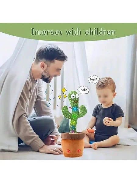 Dancing cactus plush Toy for Kids 6