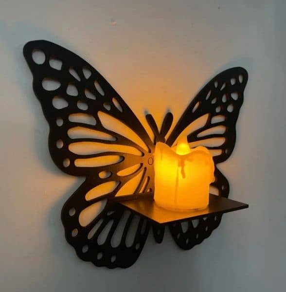 Decorative Butterfly Wall Shelf (Pair Of 3) 0