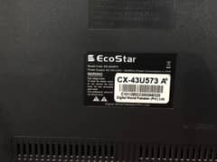 43 inch simple ecostar tv