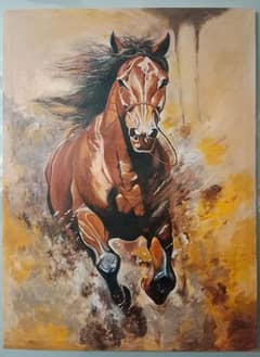 Horse/oil