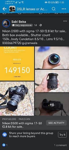 nikon D500 with sigma 17-50 f2.8 kit for sale