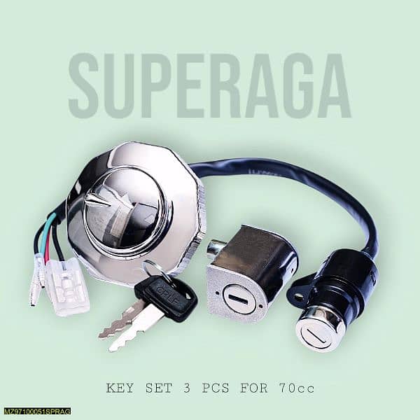 Superaga- key set 3 pcs for 70cc (03145156658) 0