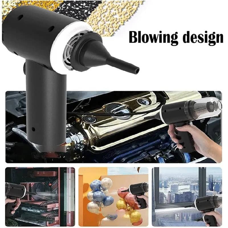 PORTABLE WIRELESS VACUUM CLEANER + BLOWER for Home and Car 3