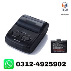 Speed-X BT500M Mini Portable Bluetooth+Usb Printer 58mm