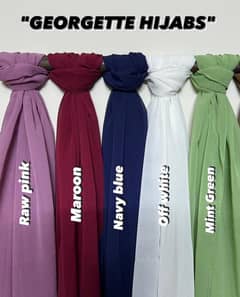 Pack of 6 Georgette hijabs