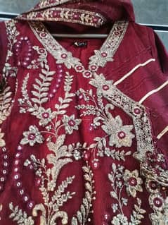 3 pc net gharara by shahposh