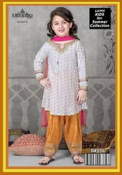 3 PCs girl lawn suit